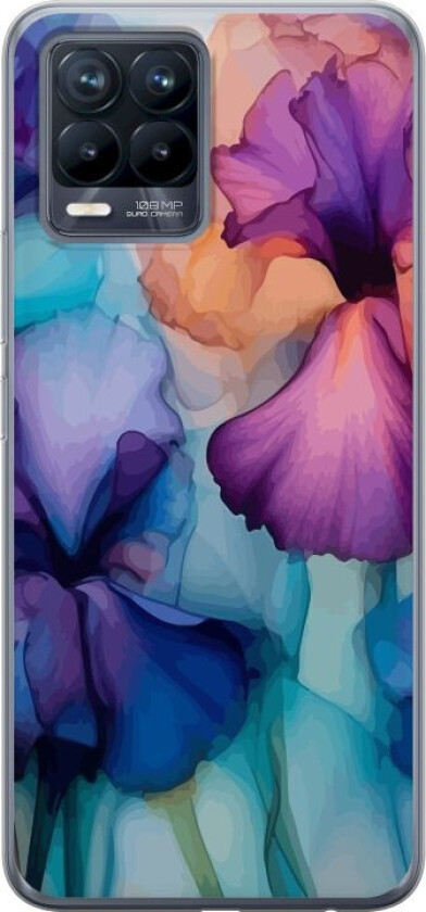 Mobildeksel til Realme 8 med Magiske blomster motiv