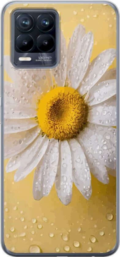 Mobildeksel til Realme 8 med Porselensblomst motiv