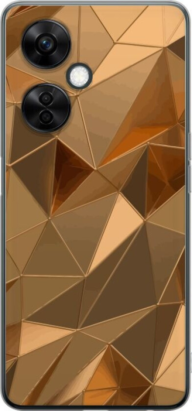 Mobildeksel til OnePlus Nord CE 3 Lite med 3D Gull motiv