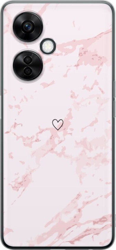 Mobildeksel til OnePlus Nord CE3 med Rosa Hjerte motiv