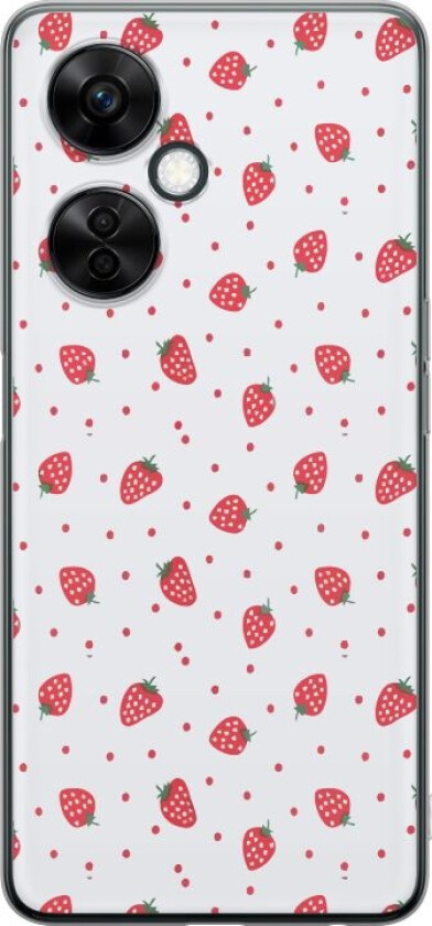 Mobildeksel til OnePlus Nord CE3 med Jordbær motiv