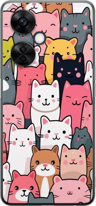 Mobildeksel til OnePlus Nord CE 3 Lite med Kattmønster motiv