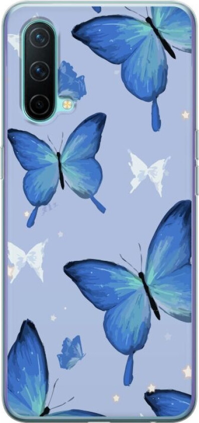 Mobildeksel til OnePlus Nord CE 5G med Blå sommerfugler motiv