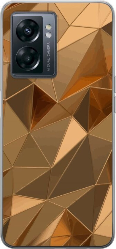 Mobildeksel til OnePlus Nord N300 med 3D Gull motiv