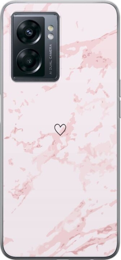 Mobildeksel til OnePlus Nord N300 med Rosa Hjerte motiv