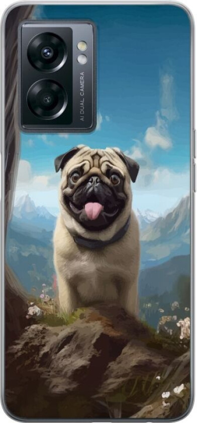 Mobildeksel til OnePlus Nord N300 med Glad Hund motiv