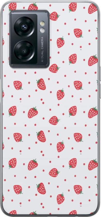 Mobildeksel til OnePlus Nord N300 med Jordbær motiv