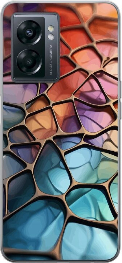 Mobildeksel til OnePlus Nord N300 med Metalliskt mønster motiv