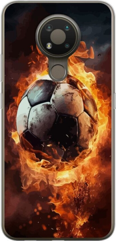 Mobildeksel til Nokia 3.4 med Fotball motiv