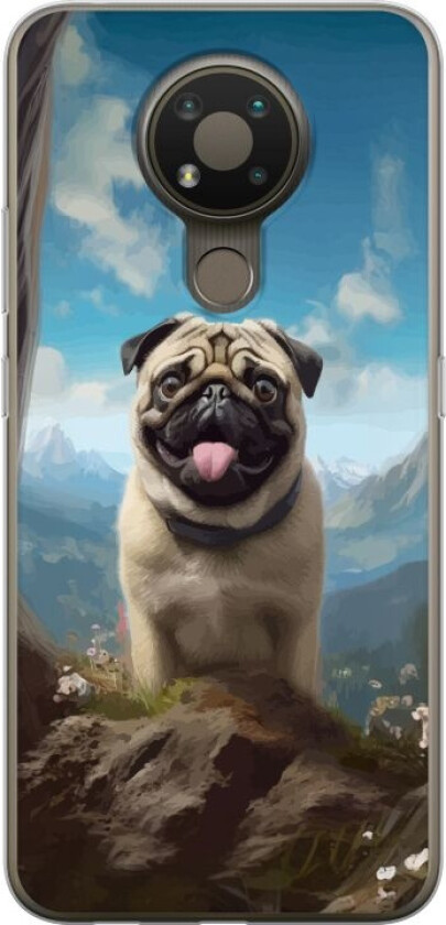 Mobildeksel til Nokia 3.4 med Glad Hund motiv