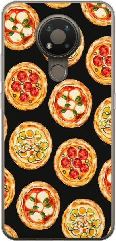 Mobildeksel til Nokia 3.4 med Pizza motiv