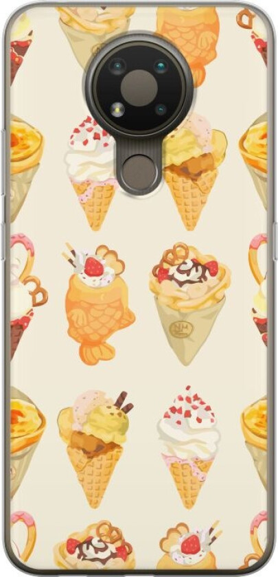 Mobildeksel til Nokia 3.4 med Glassig motiv