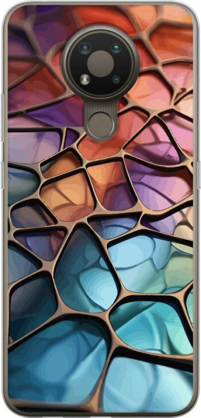 Mobildeksel til Nokia 3.4 med Metalliskt mønster motiv