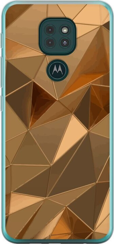 Mobildeksel til Motorola Moto G9 Play med 3D Gull motiv