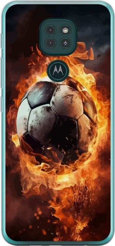 Mobildeksel til Motorola Moto G9 Play med Fotball motiv