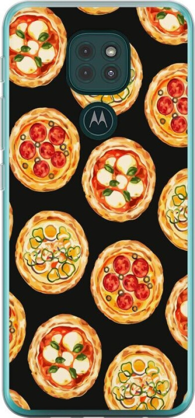 Mobildeksel til Motorola Moto G9 Play med Pizza motiv