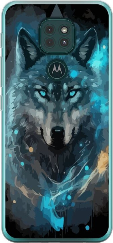 Mobildeksel til Motorola Moto G9 Play med Ulve motiv