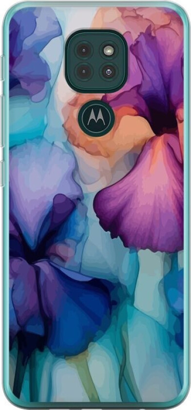 Mobildeksel til Motorola Moto G9 Play med Magiske blomster motiv