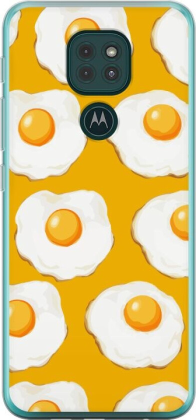 Mobildeksel til Motorola Moto G9 Play med Stekt egg motiv