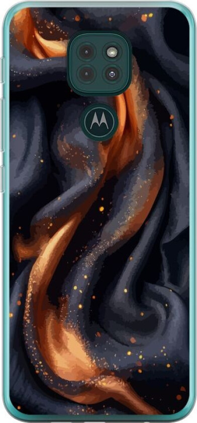 Mobildeksel til Motorola Moto G9 Play med Brennende silke motiv