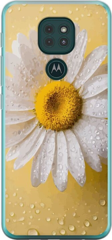Mobildeksel til Motorola Moto G9 Play med Porselensblomst motiv