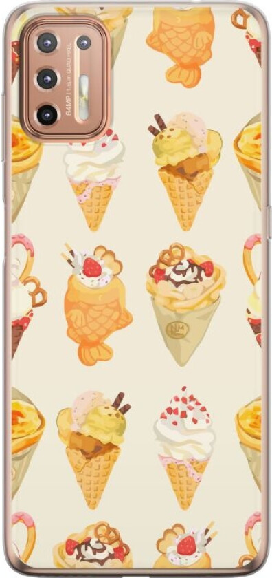 Mobildeksel til Motorola Moto G9 Plus med Glassig motiv