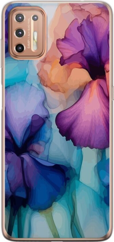 Mobildeksel til Motorola Moto G9 Plus med Magiske blomster motiv