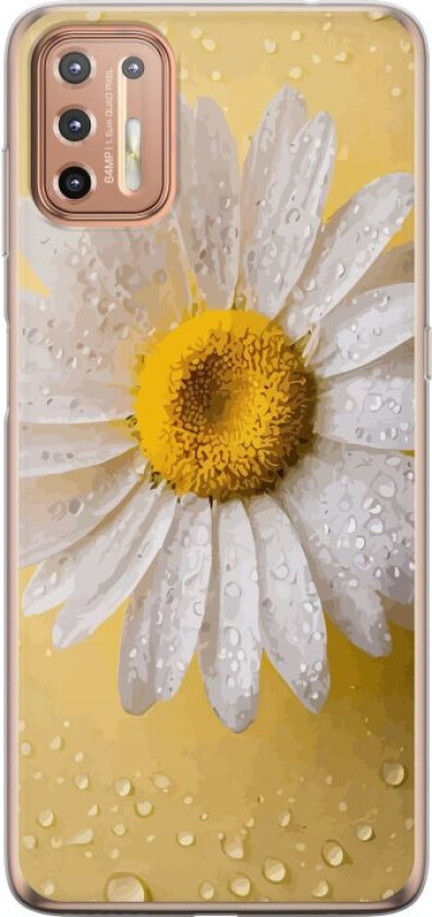 Mobildeksel til Motorola Moto G9 Plus med Porselensblomst motiv