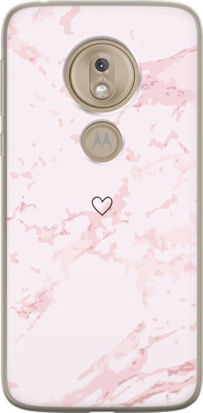 Mobildeksel til Motorola Moto G7 Play med Rosa Hjerte motiv