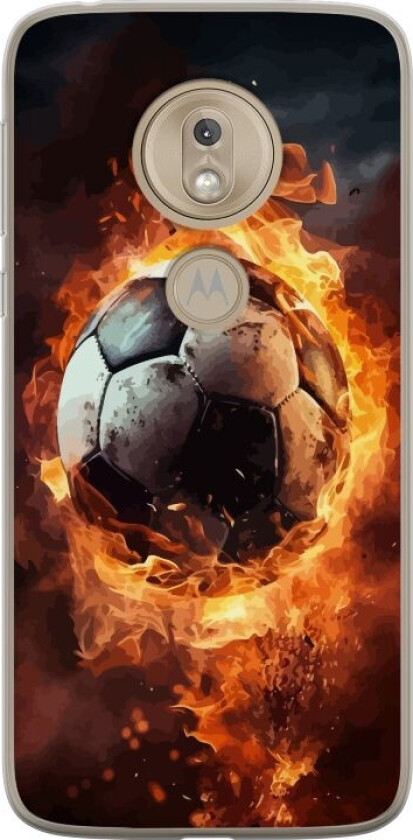 Mobildeksel til Motorola Moto G7 Play med Fotball motiv