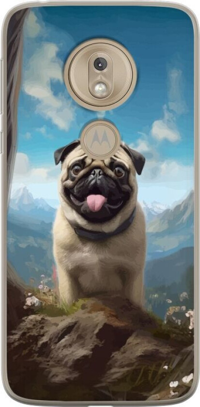 Mobildeksel til Motorola Moto G7 Play med Glad Hund motiv