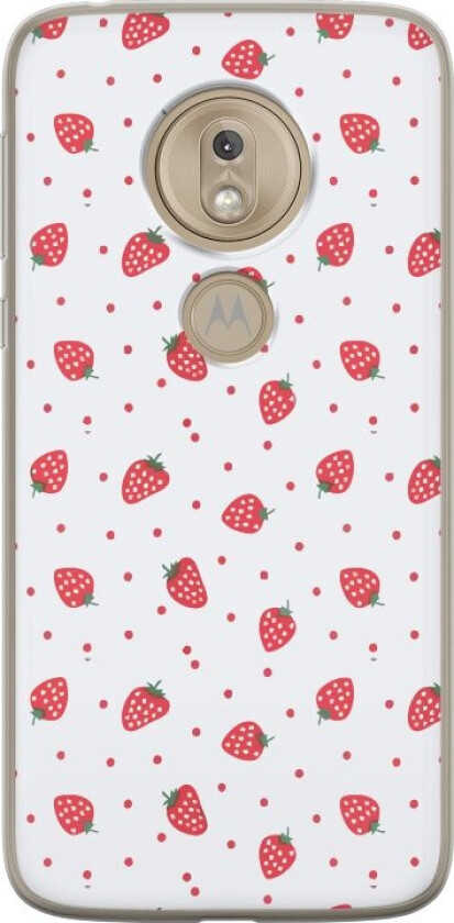Mobildeksel til Motorola Moto G7 Play med Jordbær motiv