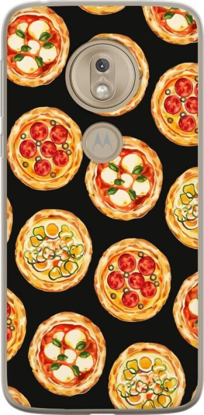 Mobildeksel til Motorola Moto G7 Play med Pizza motiv