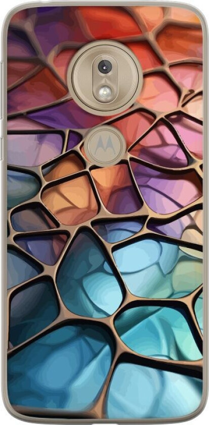 Mobildeksel til Motorola Moto G7 Play med Metalliskt mønster motiv
