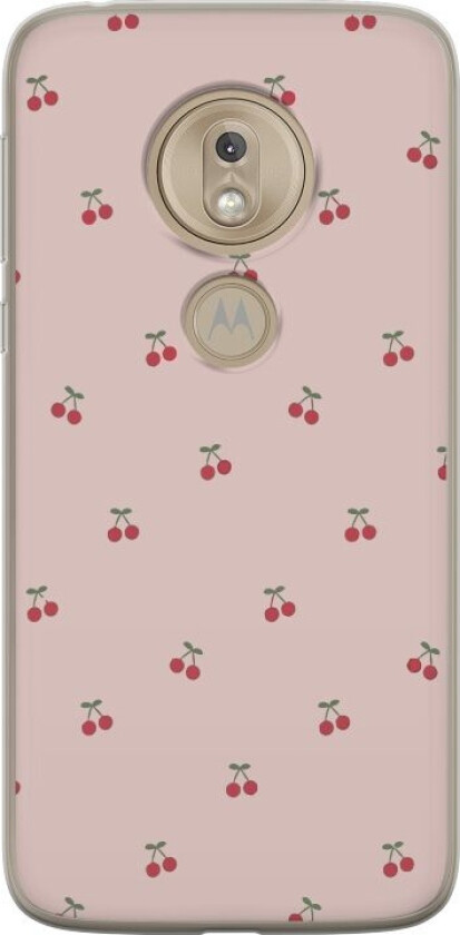Mobildeksel til Motorola Moto G7 Play med Kirsebær motiv