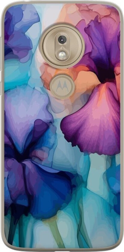 Mobildeksel til Motorola Moto G7 Play med Magiske blomster motiv