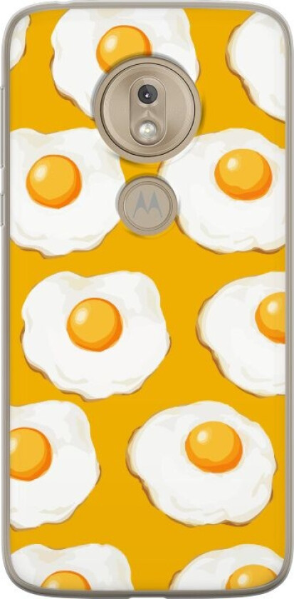Mobildeksel til Motorola Moto G7 Play med Stekt egg motiv