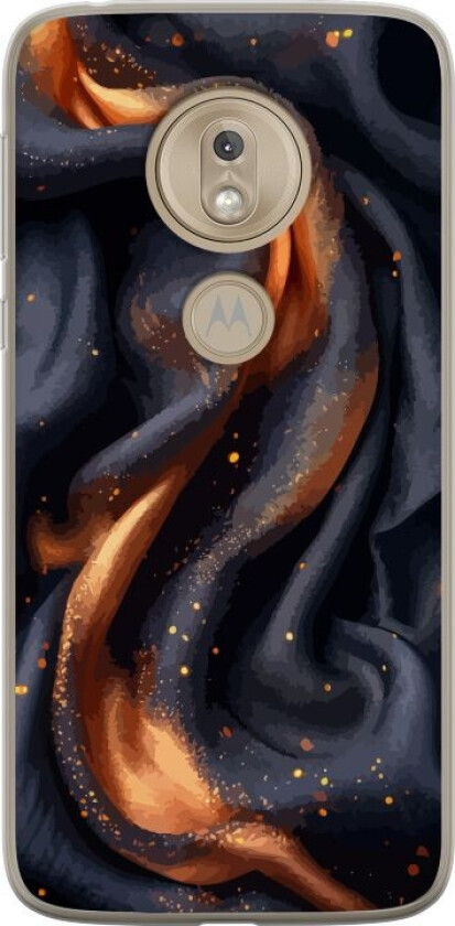 Mobildeksel til Motorola Moto G7 Play med Brennende silke motiv