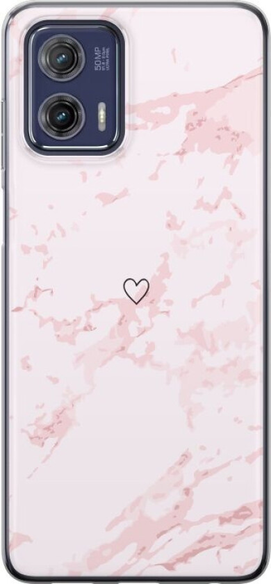 Mobildeksel til Motorola Moto G73 med Rosa Hjerte motiv