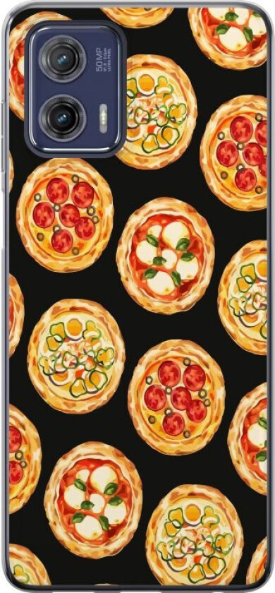Mobildeksel til Motorola Moto G73 med Pizza motiv