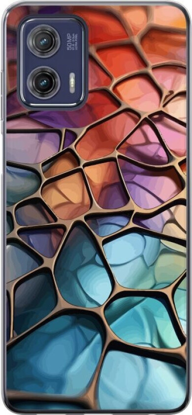 Mobildeksel til Motorola Moto G73 med Metalliskt mønster motiv