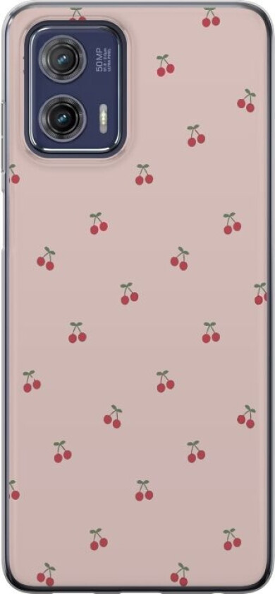 Mobildeksel til Motorola Moto G73 med Kirsebær motiv