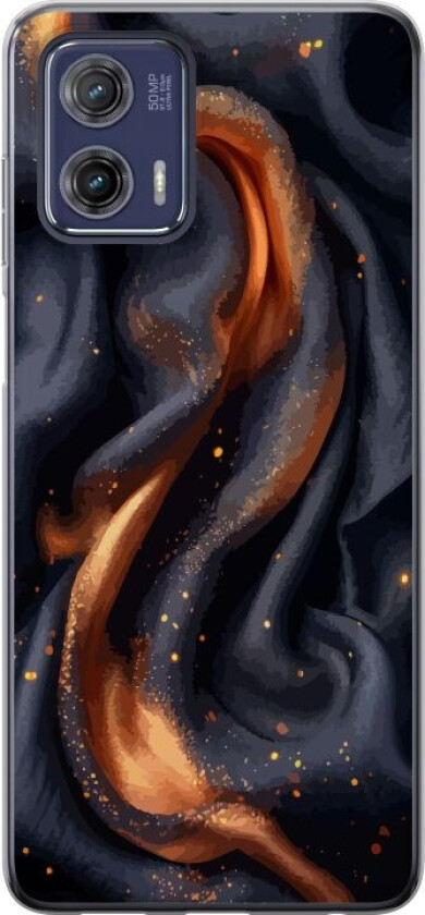 Mobildeksel til Motorola Moto G73 med Brennende silke motiv