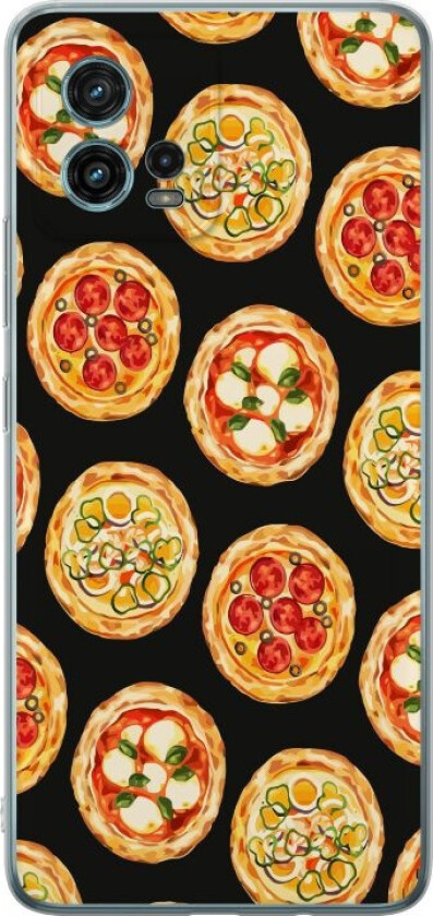 Mobildeksel til Motorola Moto G72 med Pizza motiv