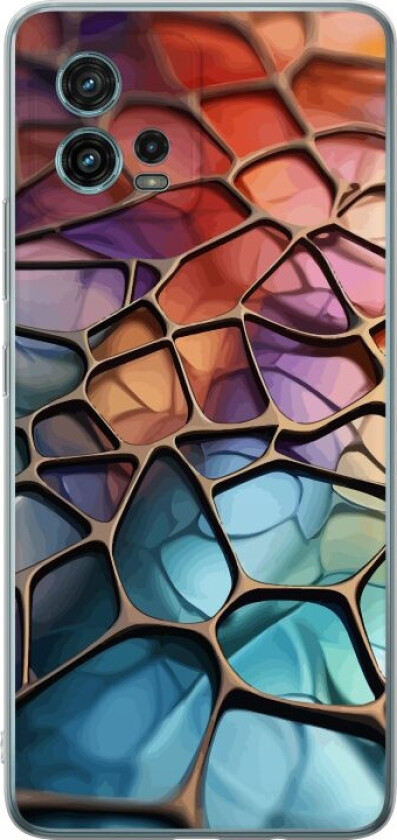 Mobildeksel til Motorola Moto G72 med Metalliskt mønster motiv