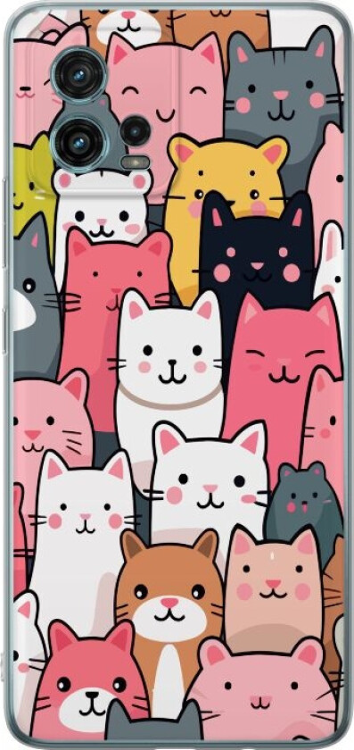 Mobildeksel til Motorola Moto G72 med Kattmønster motiv