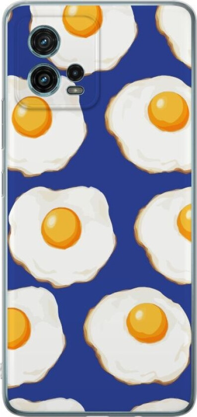 Mobildeksel til Motorola Moto G72 med Stekte egg motiv