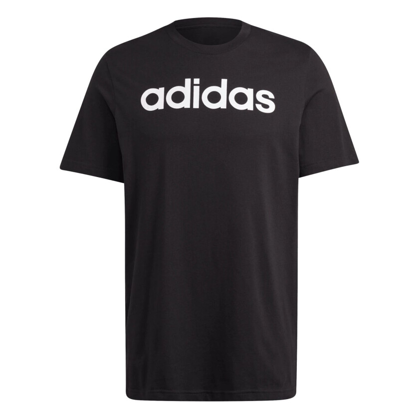 adidas Essential Single Jersey Linear Embroided Logo T-Shirt, t-skjorte herre BLACK