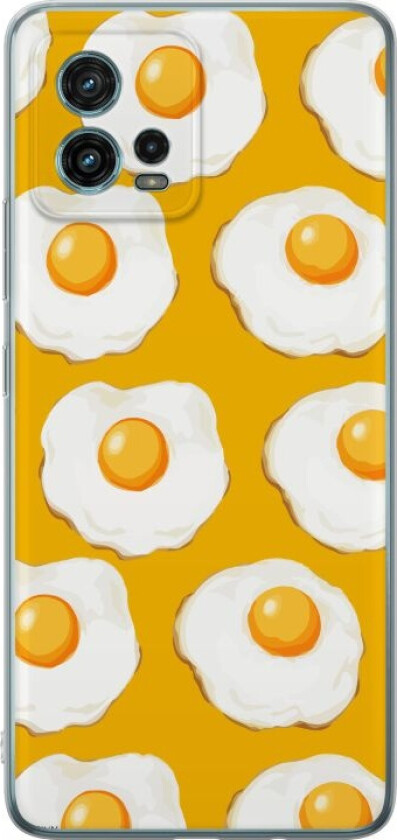 Mobildeksel til Motorola Moto G72 med Stekt egg motiv