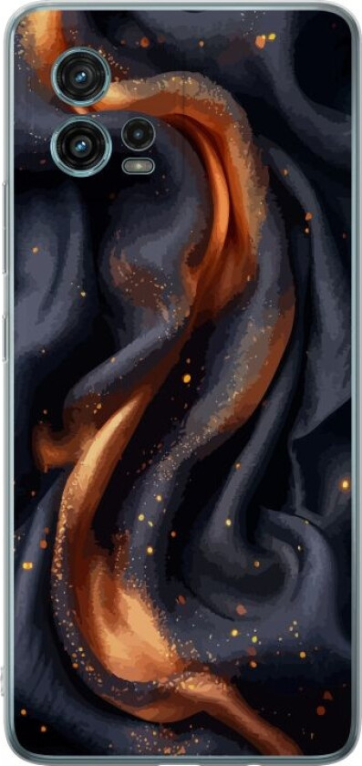 Mobildeksel til Motorola Moto G72 med Brennende silke motiv